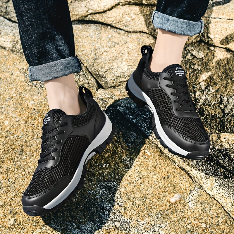Men's Breathable Mesh Sneakers for Hiking Climbing
