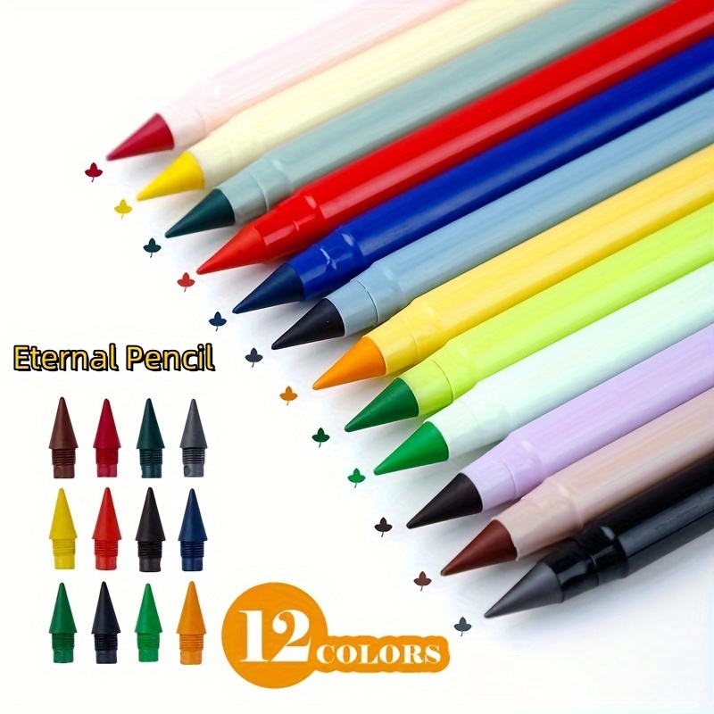 1pc Crayon D'écriture Illimité Coloré Pas De Stylo À Encre - Temu France