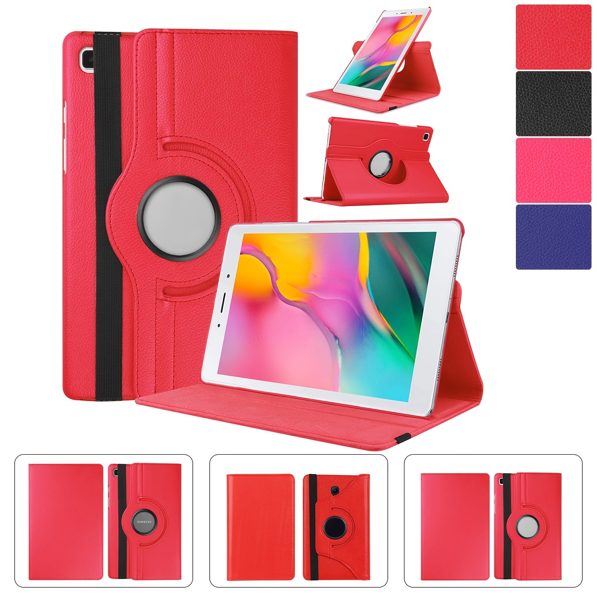 

Suitable For Samsung Galaxy Tab A 10.1 2019 ( Sm-t510/515) Rotating 360 Degree Protective Cover, Multi-angle Support Pu Faux Leather Protective Case. Drop Proof Thickened