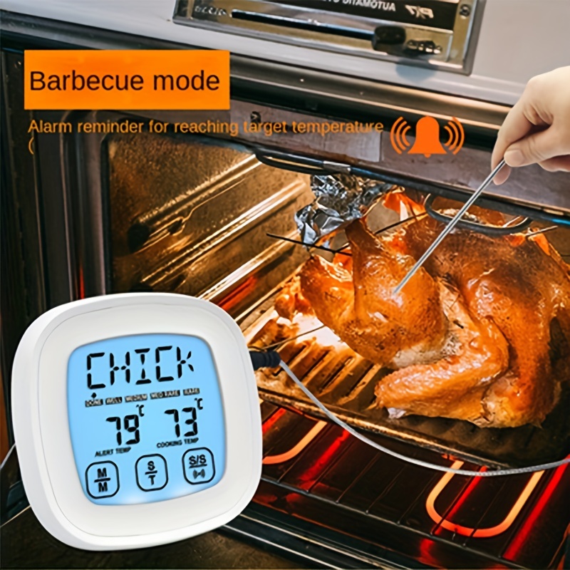 Kitchen Food Thermometer, Probe Touch Screen Digital Oil