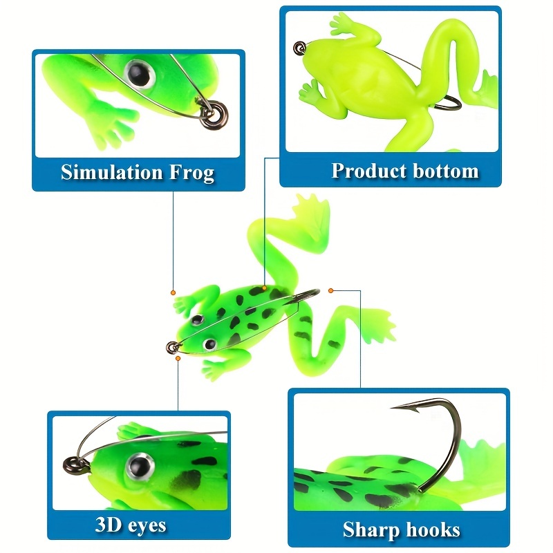 Bionic Soft Baits: Frog Fishing Lures Freshwater Saltwater - Temu