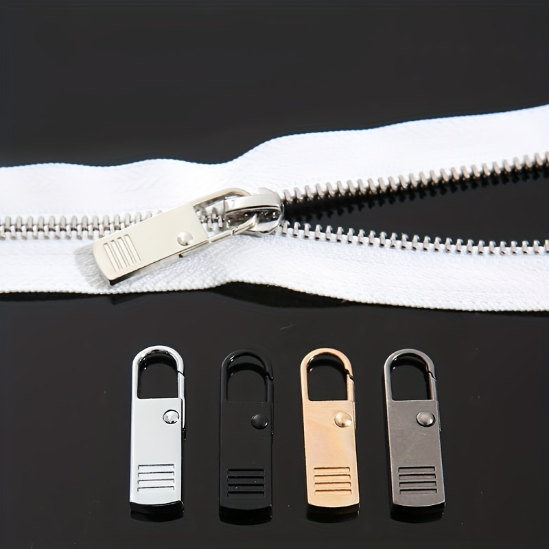 Meikeer 12 Pieces 5 Zipper Slider Repair Kits Black Bronze and Silver Zipper  Sliders Zipper Pull