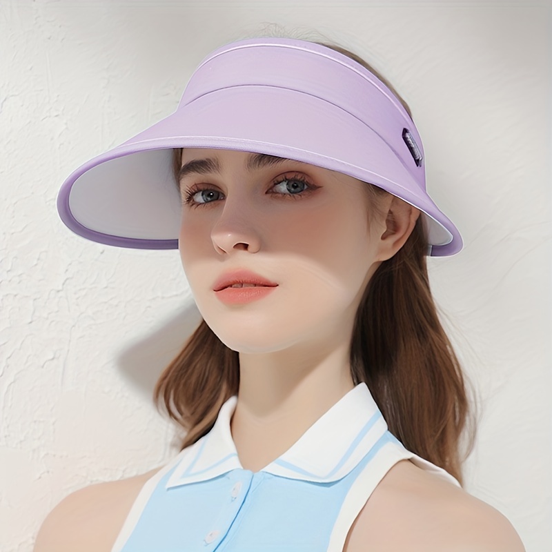 Women's Summer Foldable Sun Hat Wide Brim Face Shielding Uv - Temu