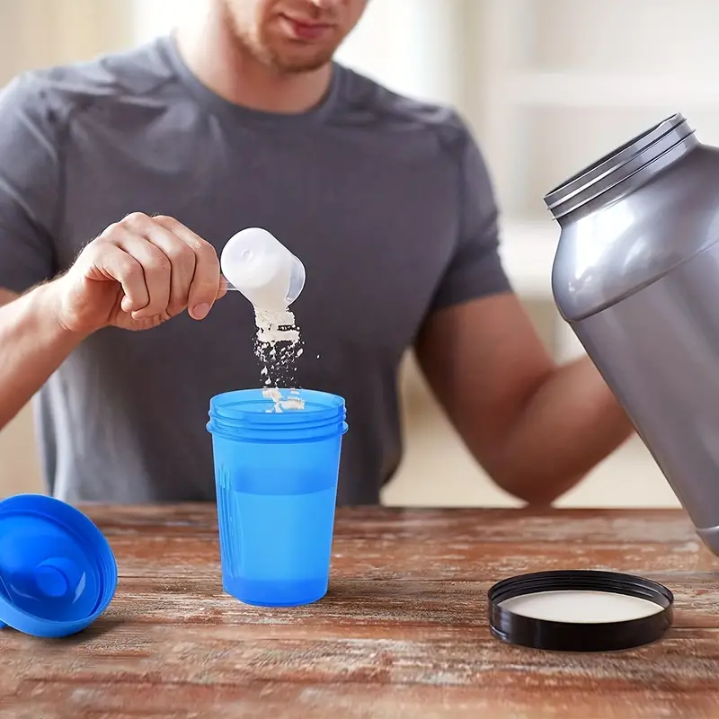 Protein Shaker Bottle Water Bottles Powder Shake Cup Sports - Temu