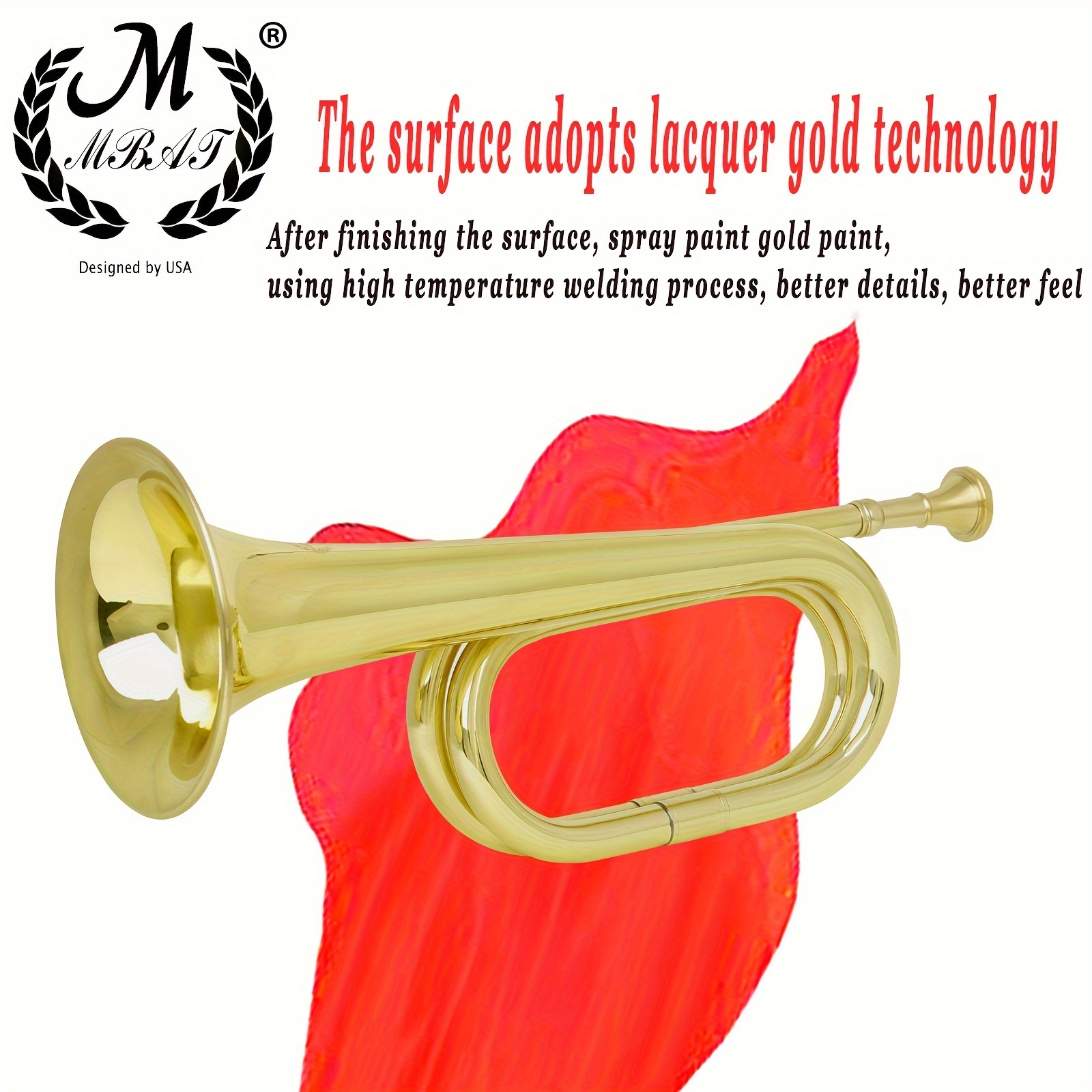 Brass Trumpet Pocket Bugle Student Horn 3 Valve Mouthpiece, Brass  Decorative Trumpet, Bugle Trumpet Horn -  Canada
