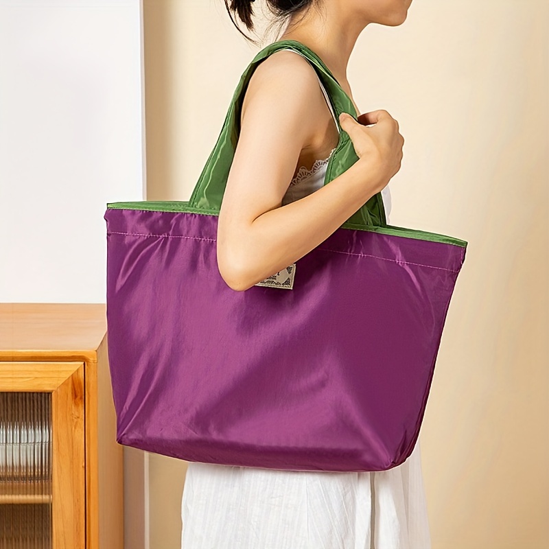 Foldable Shopping Bag Waterproof Travel Beach Bag Supermarket Grocery  Portable Shopper Bag