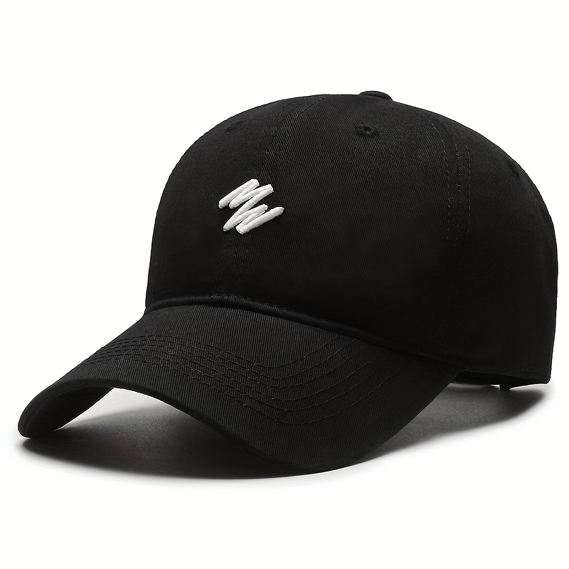 Embroidery Baseball Cap Solid Casual Dad Hat Unisex Adjustable Sun Hats