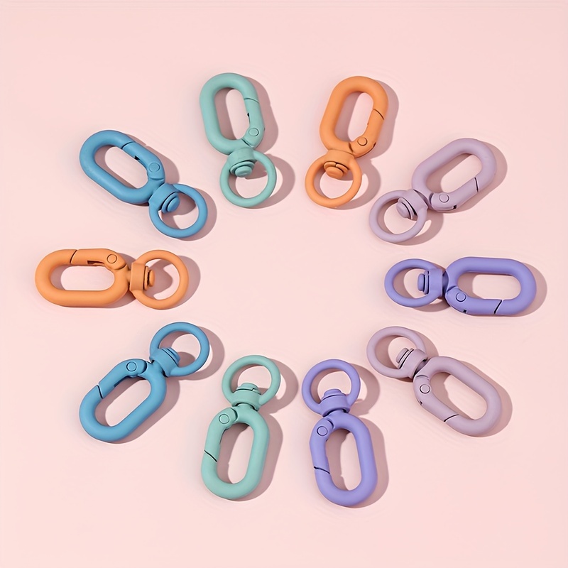 Frosted Texture Matte Candy Color Keychain 8 shaped Buckle - Temu