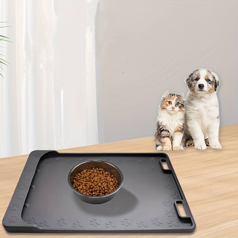 Non slip Waterproof Pet Food Mat Easy To Clean Absorbent - Temu