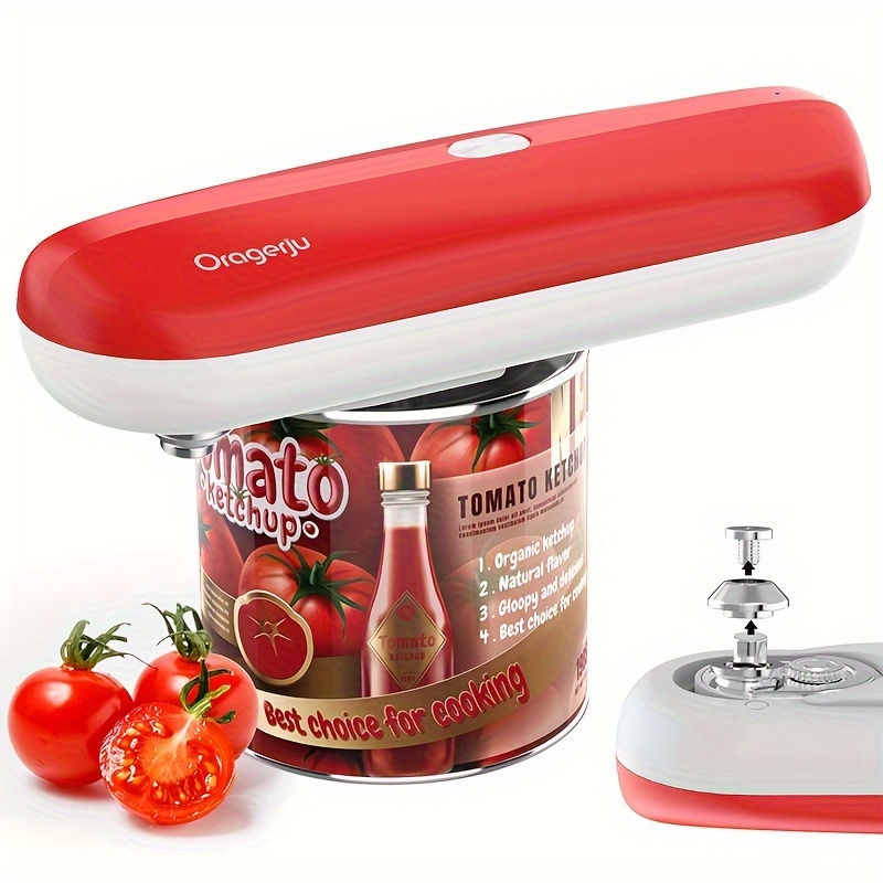 1pc, Electric Can Opener, Rechargeable Can Openers, One Touch Hand Free For  Any Can Shape, Automatic Can Opener For Seniors With Arthritis, Kitchen G