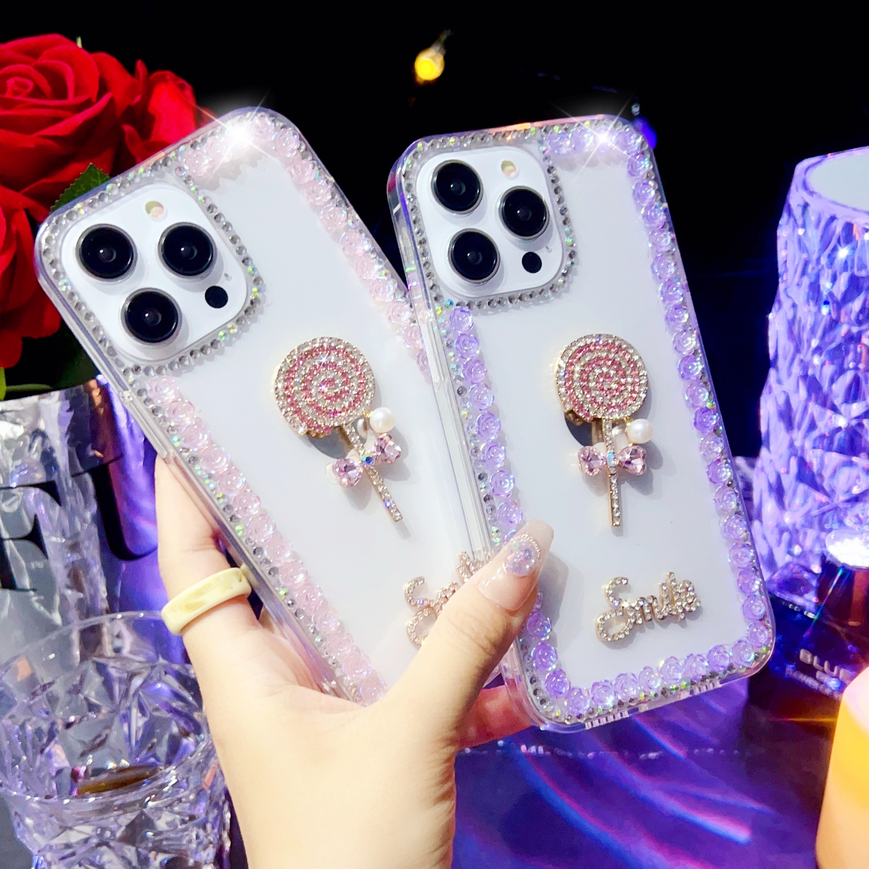 iPhone 13 Pro Max Luxury Case Bling Shiny Rhinestone Diamond Glitter Sparkle