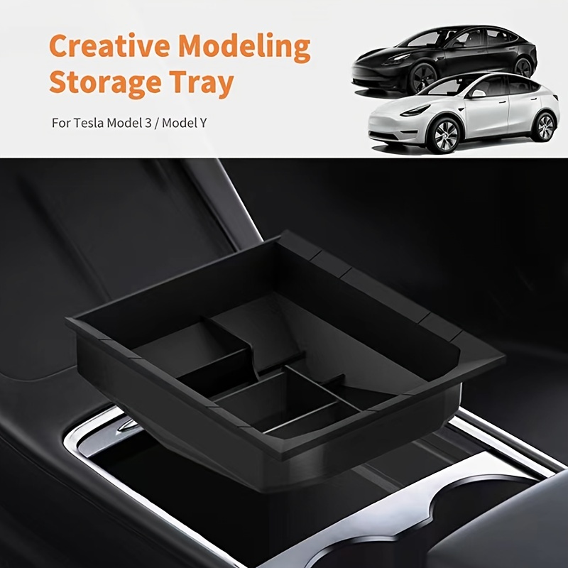 Storage Box On Both Sides For Model 3/y Central - Temu