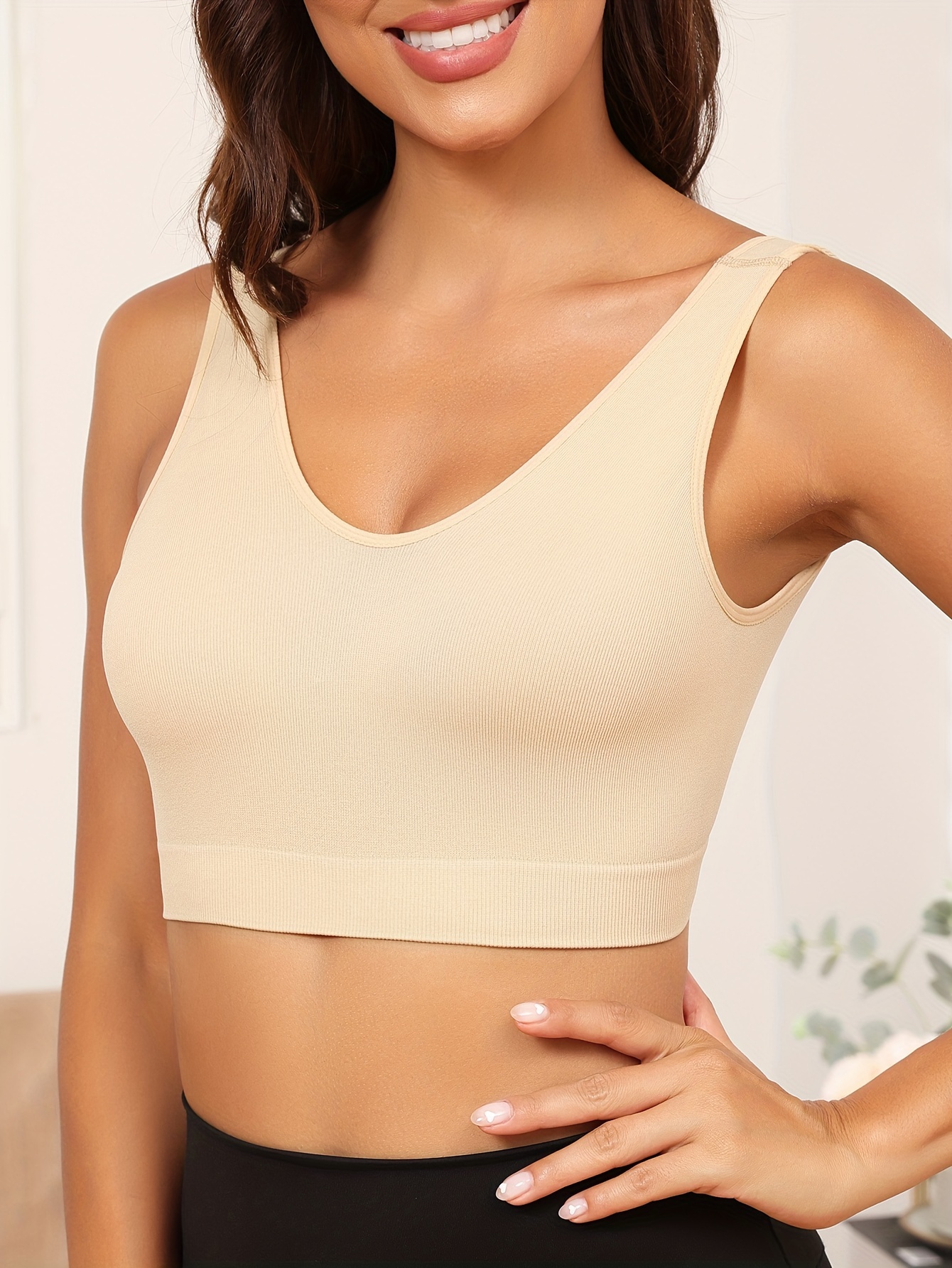 PRETTYWELL Sleep Bras, Seamless Wireless Invisible Thin Daily Bras, Comfy  Soft 710825878493