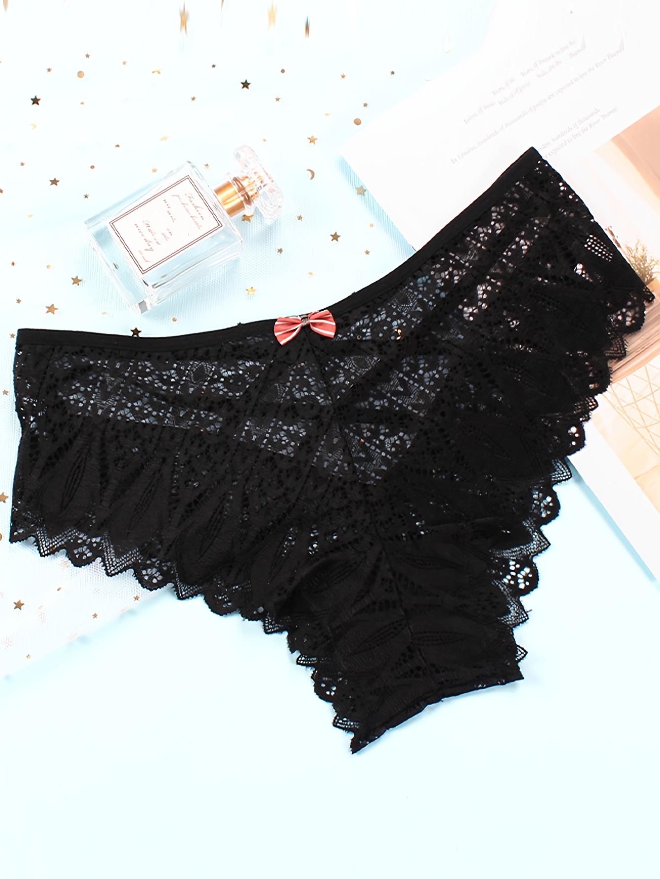 Women's Cross Open Front and Back Hipster Panties H112 –