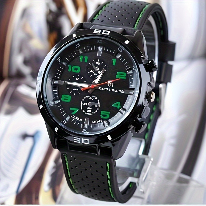 Reloj Moda Hombre, Reloj Cuarzo Correa Línea Coche Silicona Oscura, Estilo  Carreras, Accesorios Creativos Hombres Mujeres - Joyería Accesorios - Temu  Mexico