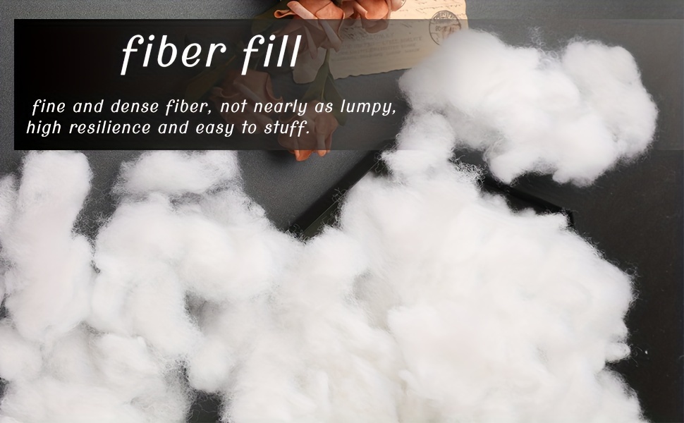  150g Polyfill Stuffing Fiber Fill, White Premium Fiber Fill,  High Resilience Fill Fiber, Recycled Polyester Fiber, Stuffing For Stuffed  Animals, Pillow Filler