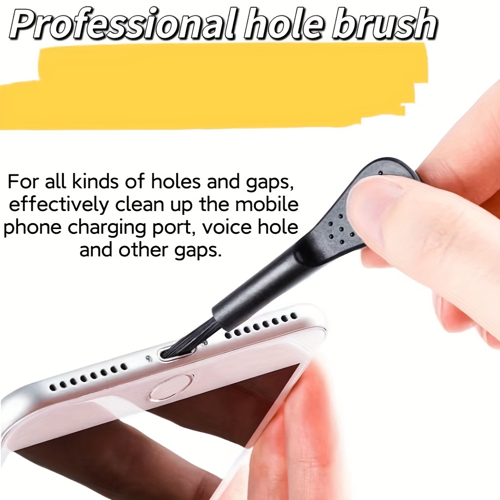 Mobile Phone Crevice Dust Cleaning Brush, Host Cleaning Earphone Cleaning  Notebook Keyboard Desktop Car Motorcycle Small Furniture Small Hair Brush  Soft Hair Sweeping Ash Brush Soft Hair Mini Brush Small Brush 