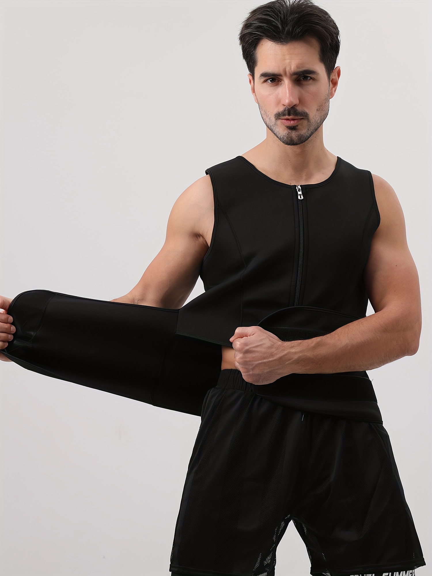 Sauna Shirt For Men, Short Sleeve Sauna Suit For Men Weight Loss, Sweat  Body Shaper Sauna Vest For Men Gym Exercise Sauna Top
