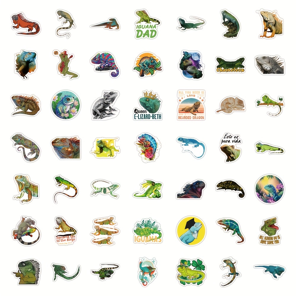 50pcs Cute Stickers, Lizard Stickers for Kids, Waterproof Stickers Suitable  for Laptops Water, Bottles, Skateboards, Phones. Water Bottle Stickers for  Adults. Best Christmas Gifts for Boys & Girls.