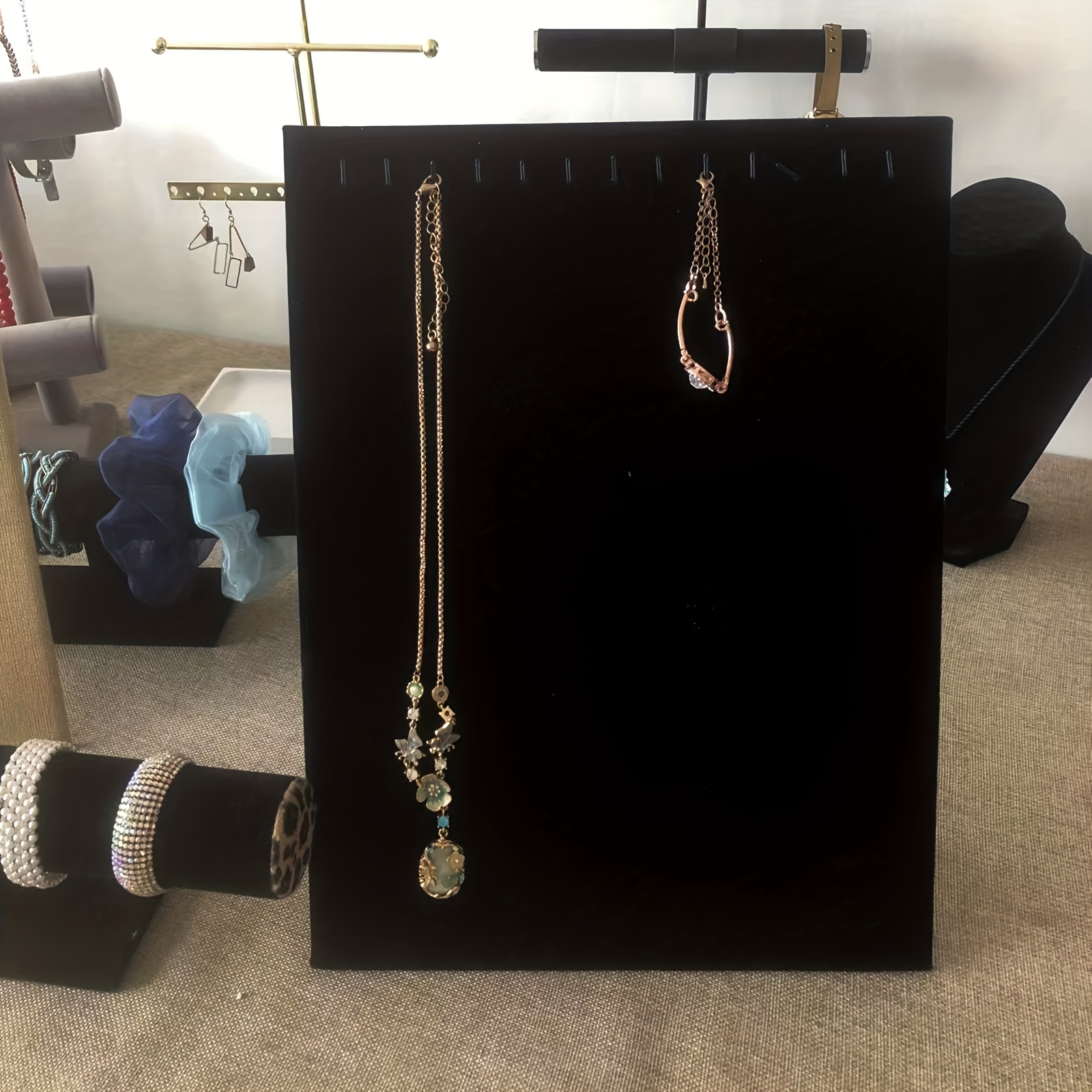 Tall Necklace Display With 13 Hooks Stylish Jewelry Display - Temu