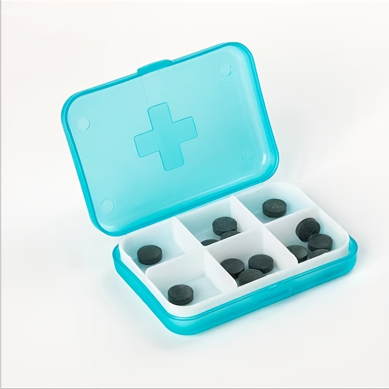 1pc Creative Cute DIY Sticker Pill Box Travel Portable Drug Tablet Devided  Storage Box Dispenser Toothpick Jewelry Organizer