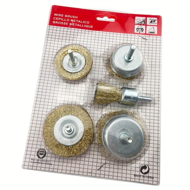 Steel Wire Wheel Polishing Set Rust Removal Polishing Made - Temu