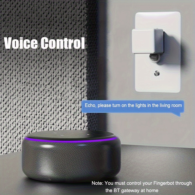 Yctze Interruptor de botón inteligente, pulsador de botón WiFi, interruptor  de robot de dedo profesional, aplicación de control remoto, mini bot