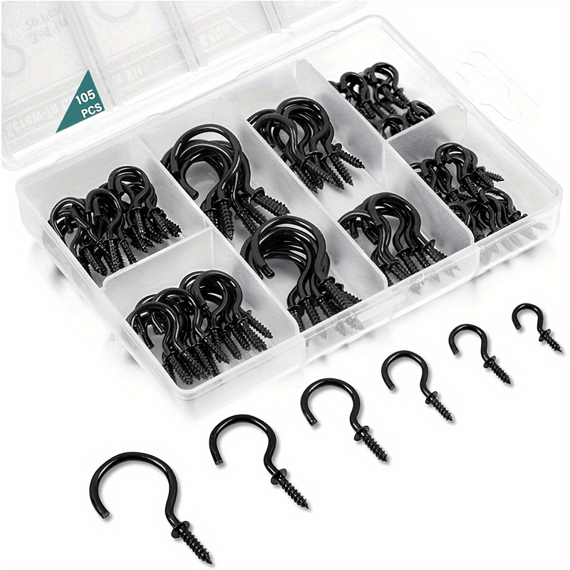 1 Set L Hooks Small Right Angle Hooks Mini Self-Tapping Screw Hook for  Hanging