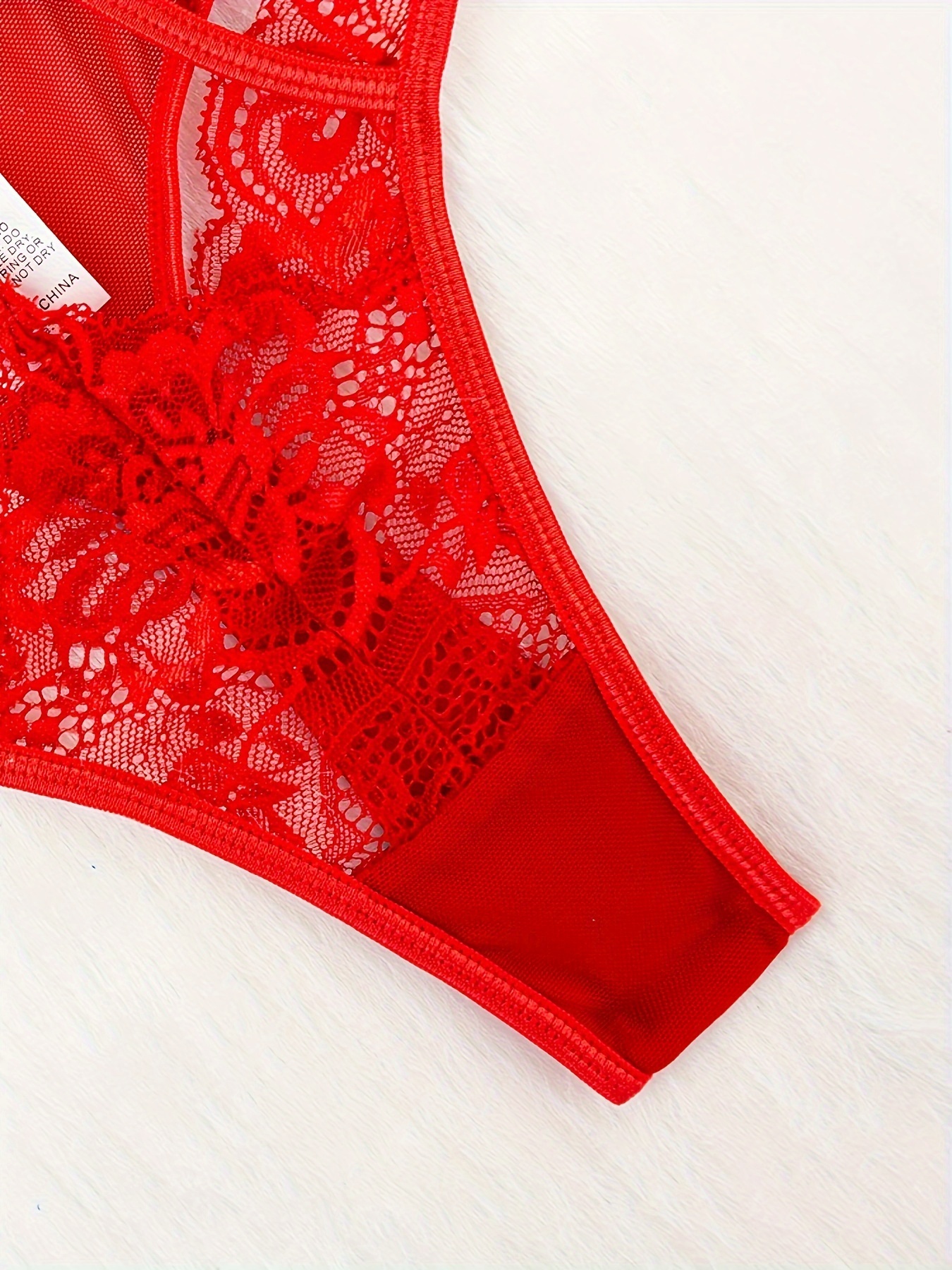 Sexy Underwear Women's Hollow Lace Transparent Sheer Lingerie