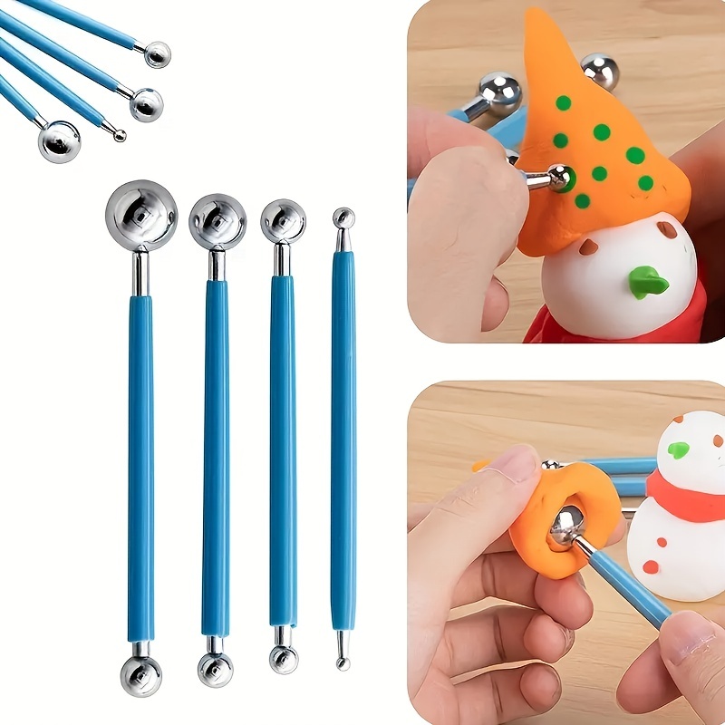 14 PCS Dotting Tools Ball Styluses with Box, Dotting Tools Set Rock  Painting, Pottery Clay Modeling Embossing Nail Art