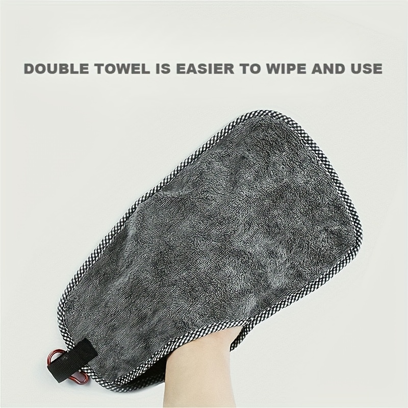 Portable Double Layer Thickened Fishing Towel Solid Color - Temu