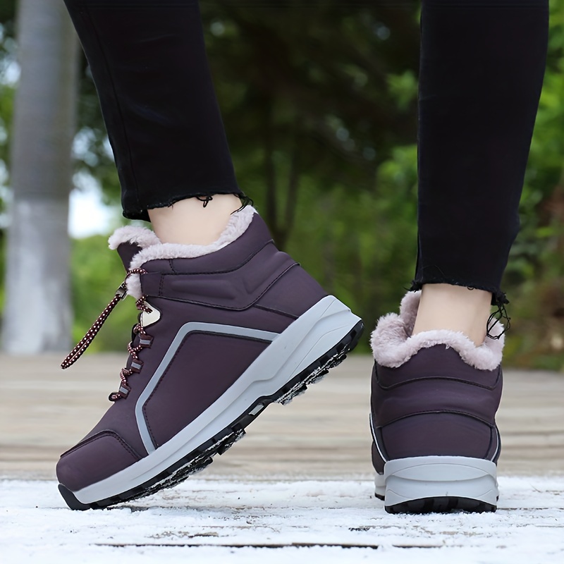 Zapatos de senderismo de felpa de alta calidad para mujer
