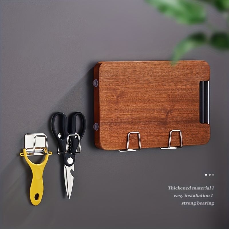 Porta Spugna Acciaio Inox 304 Autoadesivo Porta Spugna Per Lavandino 4 Pezzi - Acciaio Inossidabile, Autoadesivo, Impermeabile, Per Cucina E Bagno, Colore Nero/Argento All Around Kitchen