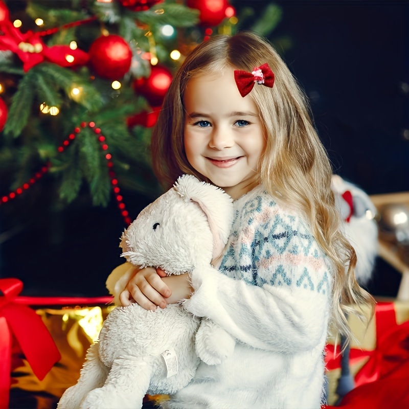 1pcの女の子かわいいクリスマスの弓サンタクローススター