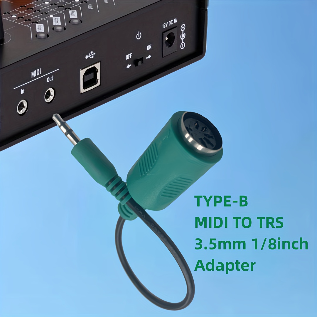 MIDI Jack Adapter - TRS mini jack to MIDI Din adapter - Type A –