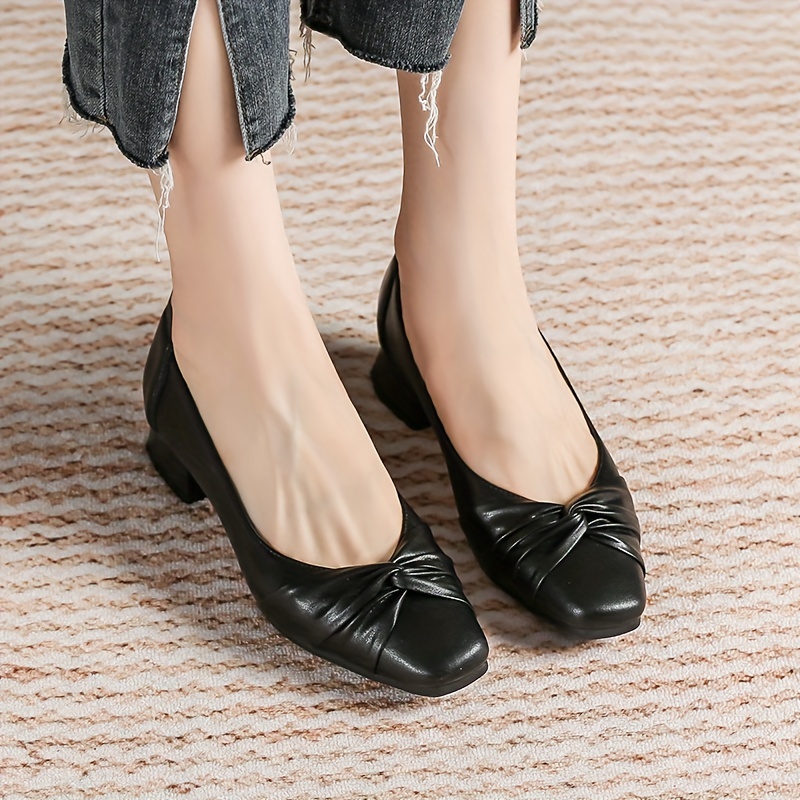 Zapatos Elegantes Decorados Pliegues Mujer Zapatos - Temu