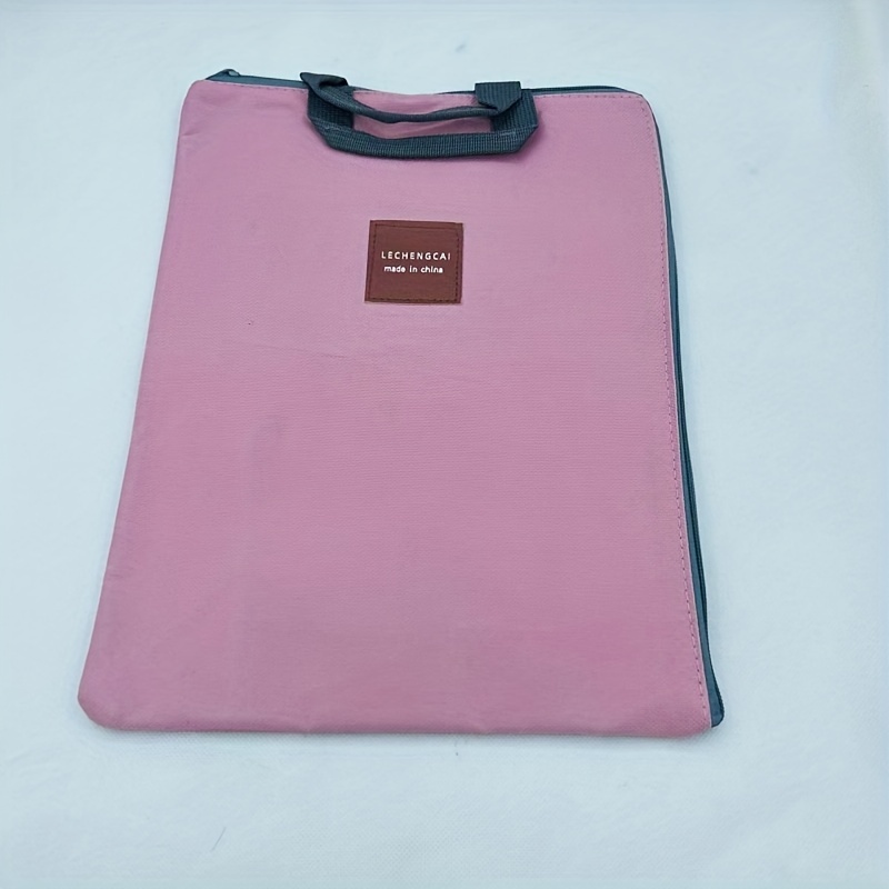 Minimalist Zipper Document Storage Pouch Lightweight Bag For School & Work