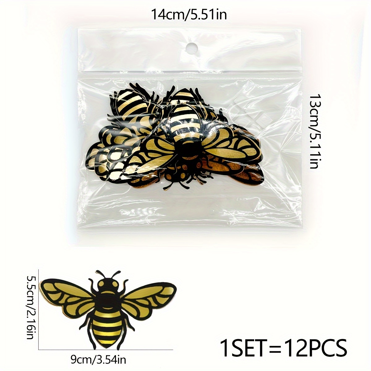 Creative Wall Sticker 3d Double layer Hollow Bee Pattern - Temu