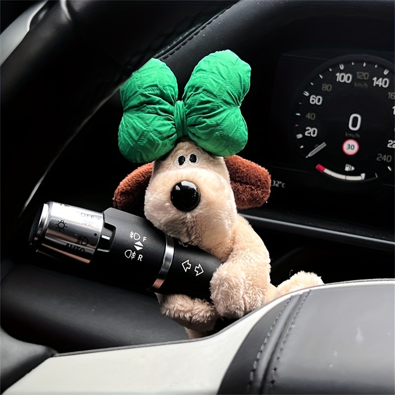 Car Decoration Dog, Cute Car Plush Doll Decorations For Wiper Shift  Handle,dog Car Interior Dashboard Ornament