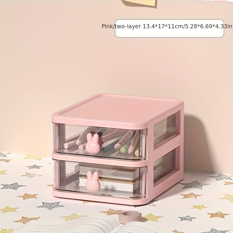 Cute Storage Box Cartoon Mini Storage Container Clean Up - Temu