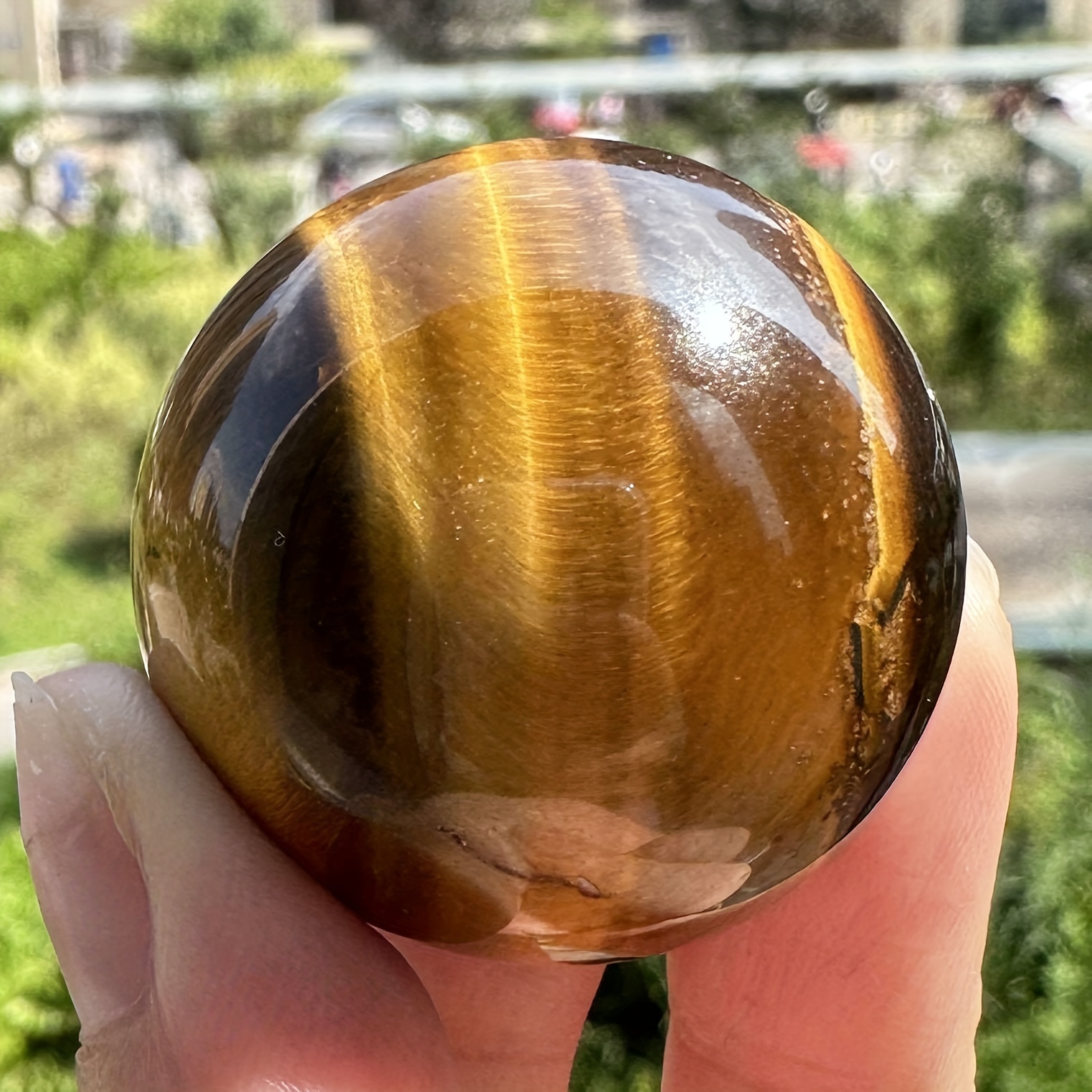 Nature Golden Tiger Eye Ball, Dark Yellow Tiger's Eye Sphere, Tiger Eye  Mini Sphere, Crystal Sphere, Crystal Ball, Healing Crystal, Perfect For  Meditation, Healing Practices, Crystal Grid, Promoting Positive Energy,  Office Decoration 