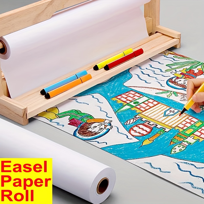 1 Tabletop Easel Paper Roll Drawing Paper Art Paper For Kids - Temu