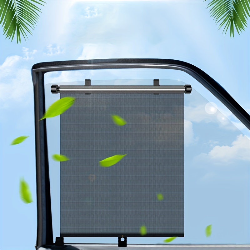 Teleskopische Sonnenblende Auto Silber Schwarz Wärmedämmung Vorhang Innen Auto  Auto Roller Vorhang Sonnenschutz Sonnenblockierung, Kostenloser Versand,  Kostenlose Rücksendung