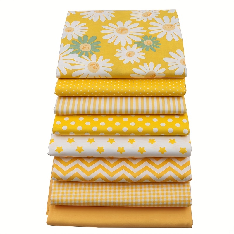 Paquete de 48 retales de tela de algodón para retazos (25 x 25 cm), color  rojo, rosa, morado, azul, verde y amarillo