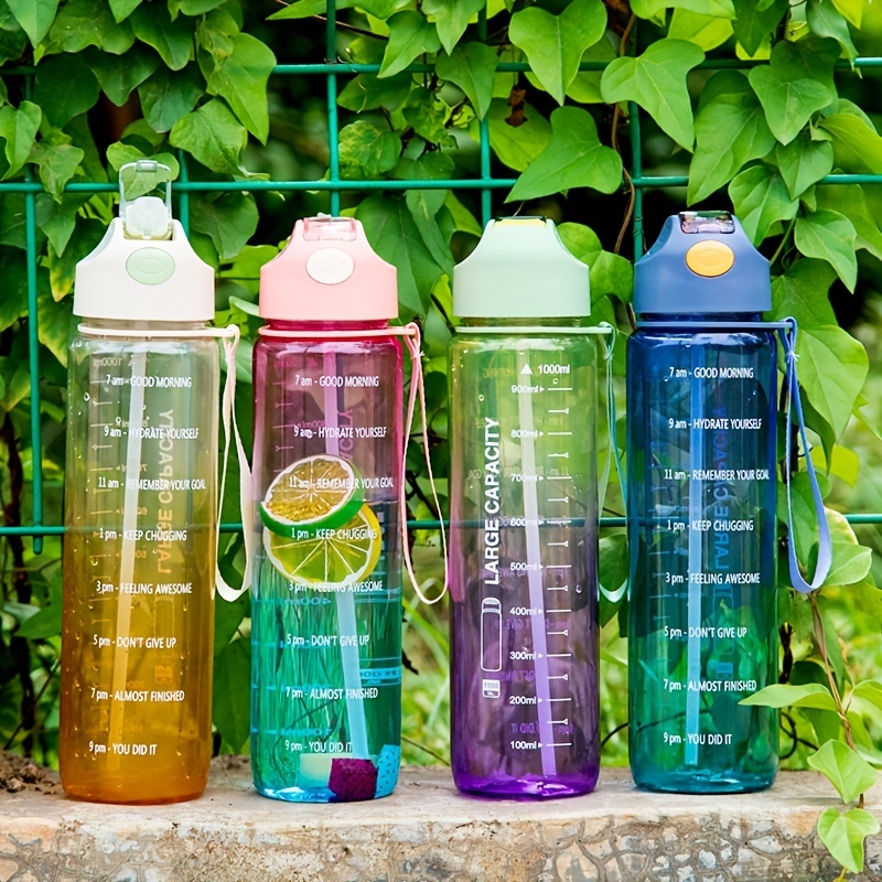 Sports Water Bottle Plastic Portable Drinking Cup - Temu