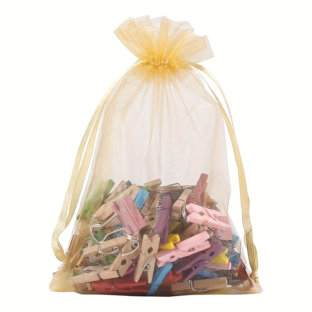 SXUUXB Sacchetti Organza Bianchi 100 Pezzi 15x20cm Bustine per Confetti  Borsa per gioielli Borsa per sapone Borsa regalo con coulisse per  Matrimoni, Natale, Feste e Celebrazioni : : Casa e cucina