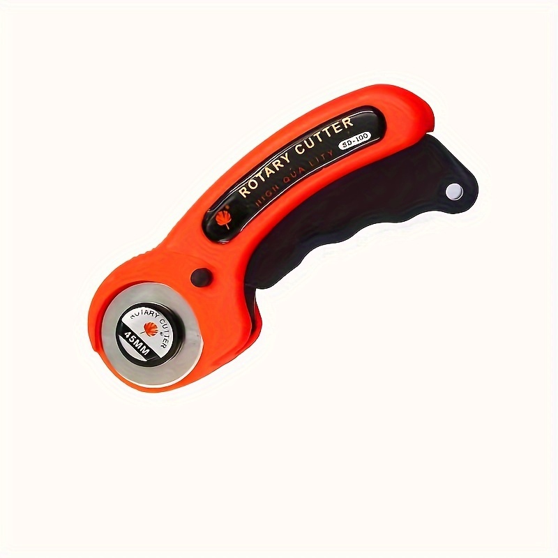 45mm Rotary Cutter Fabric Cutting Wheel Leather Cutter DIY Cloth Hob Tool  with 5 Spare Blade
