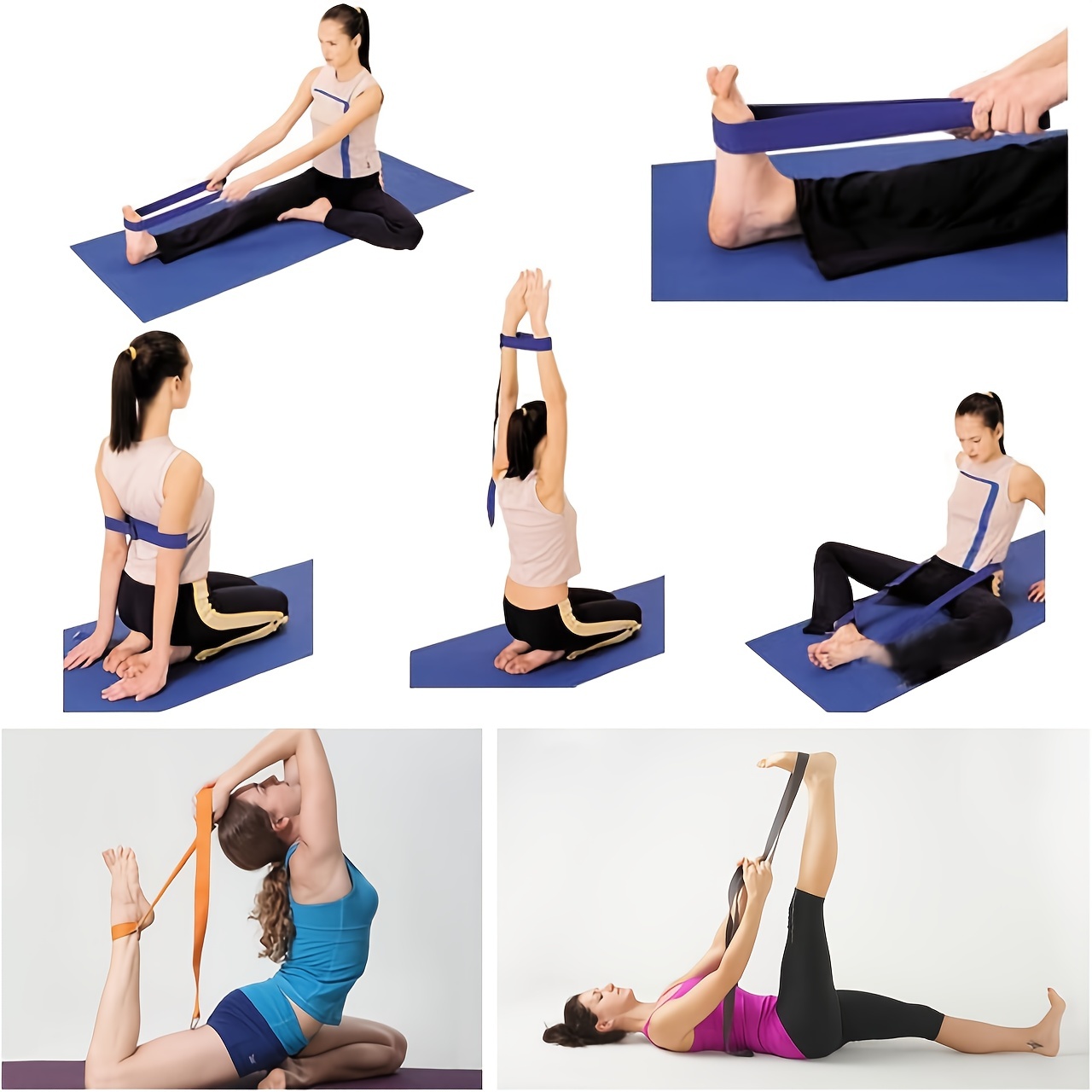 Exercice de bande de résistance étirable pour le yoga Pilates