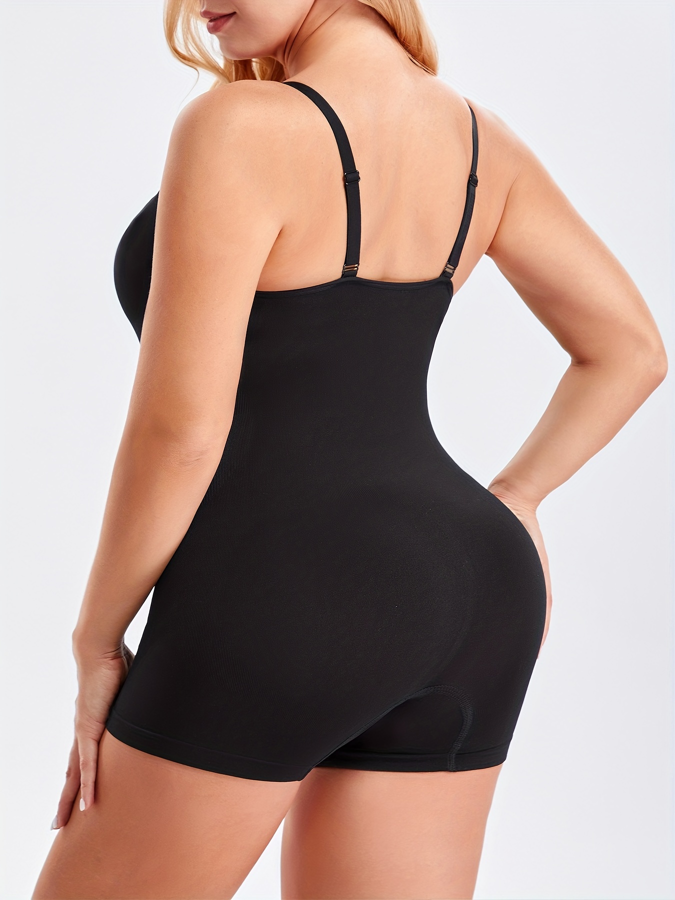 Plus Size Simple Corset Women's Plus Solid Shrink Waist Butt - Temu Canada