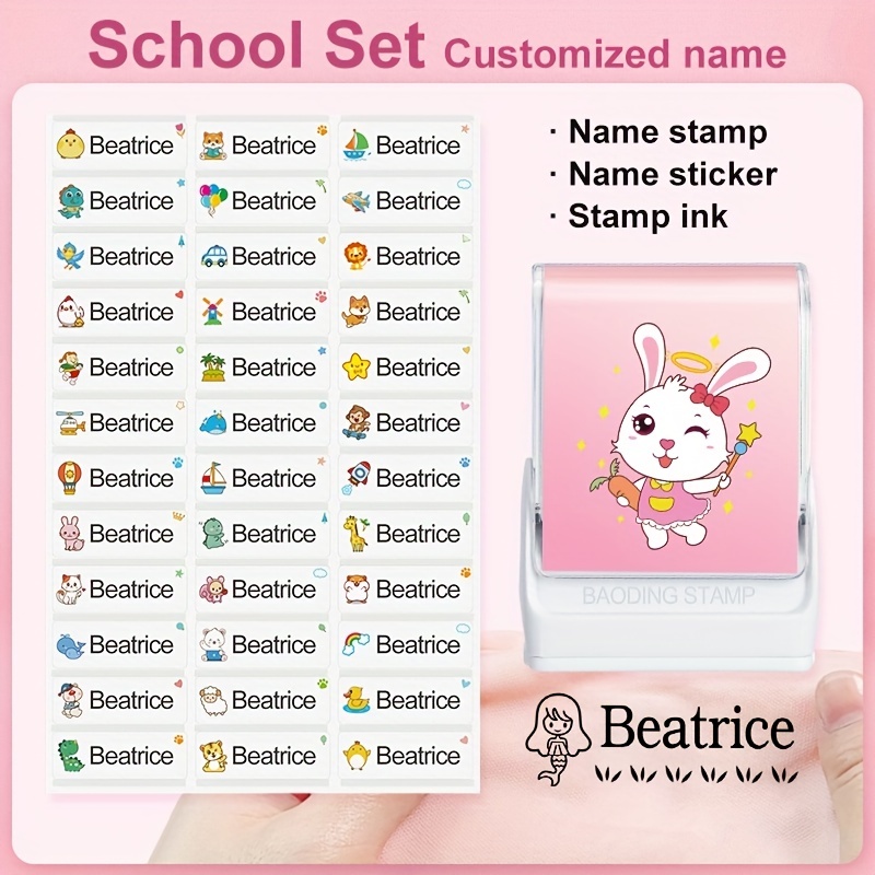 Clothing Label Stamp, Customized Name Stamp, School Label Clothing